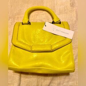 NWT BCBGeneration Crossbody Yellow Bag. SKU 529